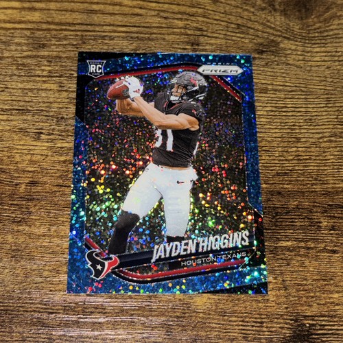 2025 Panini Prizm Sparkle Pack Jayden Higgins RC Blue Sparkle /96 #376