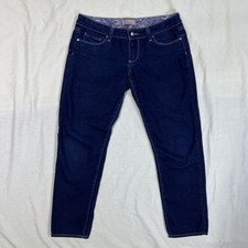 Paige Capri Women’s 28 (32x27) Roxie Crop Skinny Dark Low Rise Stretch USA Made