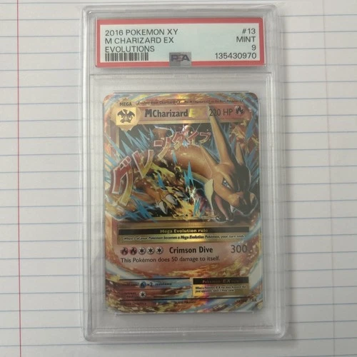 M Charizard EX #13 2016 Pokemon XY Evolutions PSA 9