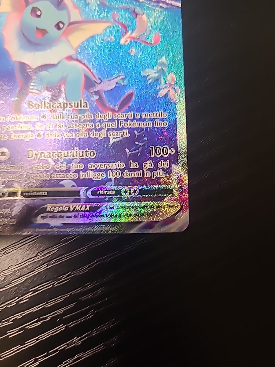 Carta Pokemon Vaporeon Vmax SWSH182 Promo Evoluzioni Eteree