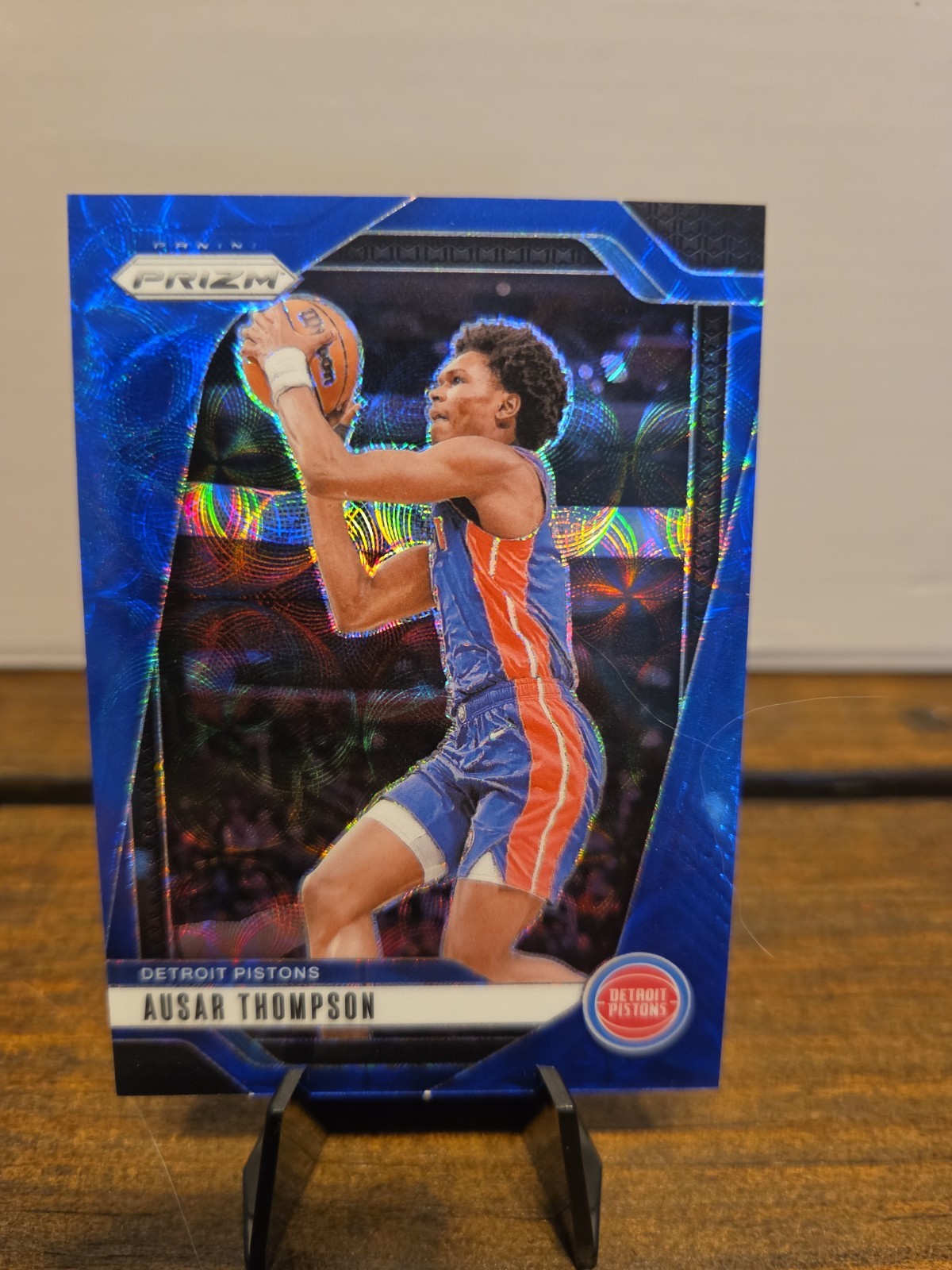2024-25 Panini Prizm Blue Scope Ausar Thompson /49 Color Match Pistons