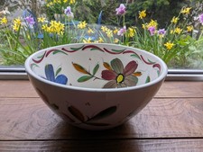 Manises Colourful Large Ceramic Bowl 25cm Circumference, 13cm Height.