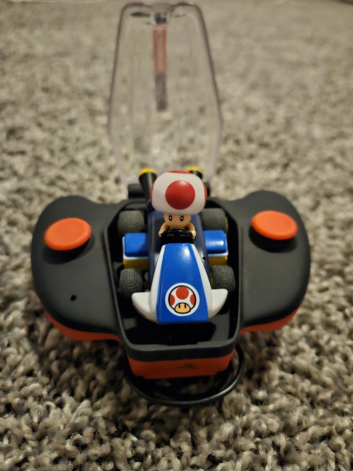 Mario Kart Carrera RC 1:50 Scale Mini Remote Control Car TOAD  And YOSHI Tested - Image 3 of 4