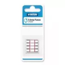 2 × Status 3 Amp Plug Fuses - Pack of 4  Fuses UK Plugs on Electrical Appliances