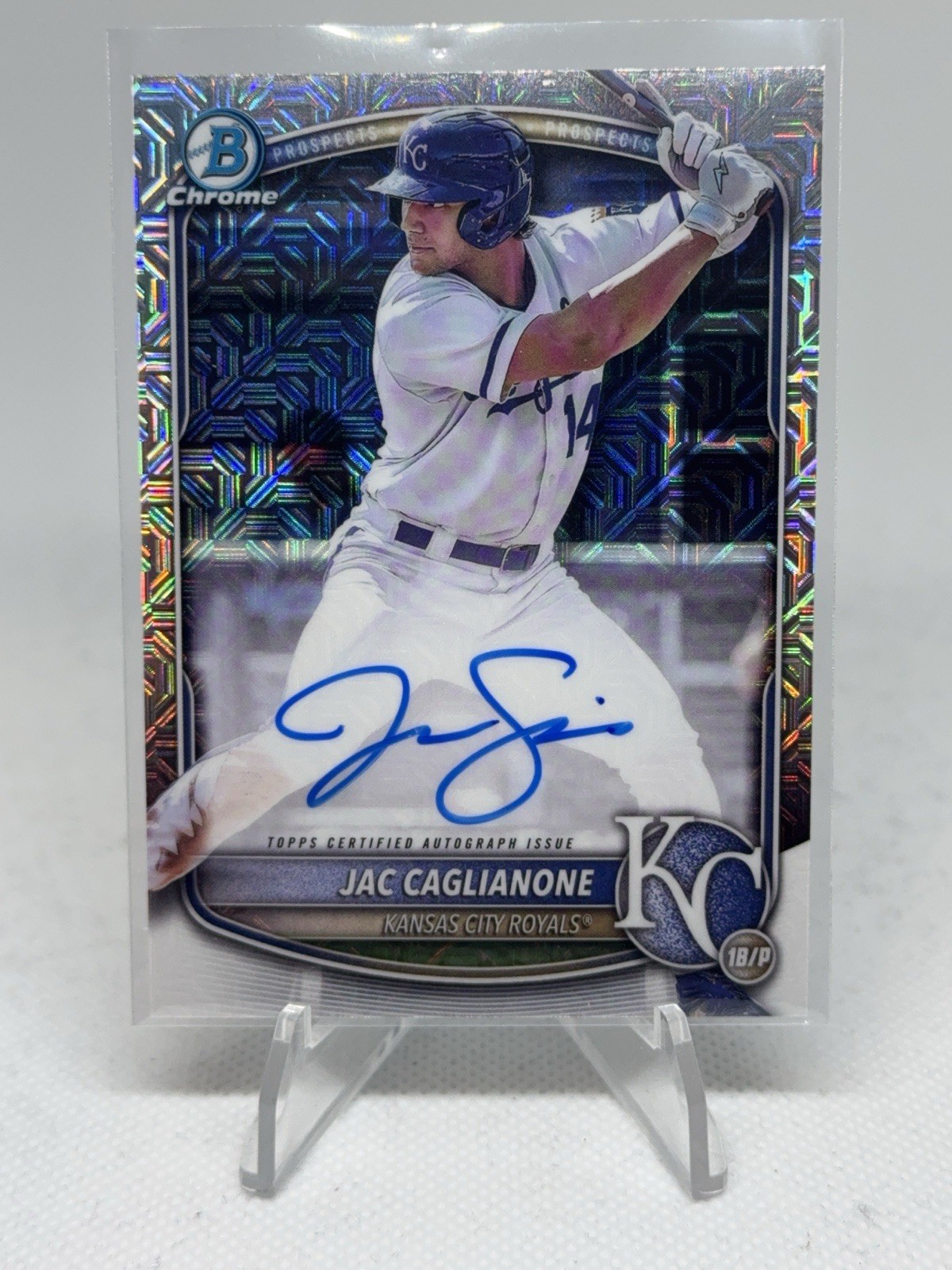 2025 Bowman Mega Mojo Jac Caglianone Mega Mojo Auto KC Royals #BMA-JC