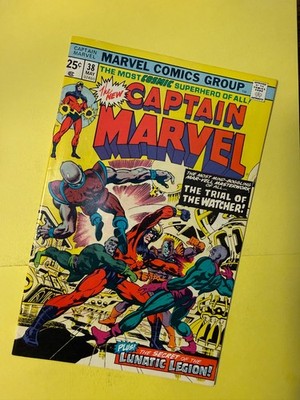 Captain Marvel #38 Lunatic Legion Watcher Englehart Janson Cosmic Marvel 1975
