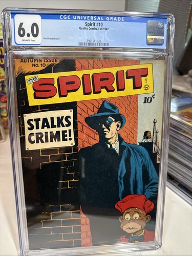 SPIRIT #10 AUTUMN 1947 QUALITY COMICS CGC 6.0 OW/W