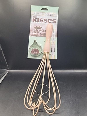 Hershey's Kisses Pink Whisk and Cookie Cutter Set Hershey's Chocolate Gift NEW!