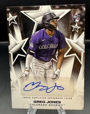 Greg Jones 2025 Topps Baseball Stars Autographs #BSA-GJ RC Colorado Rockies RC