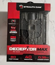 Stealth Cam DECEPTOR MAX 80ft 40MP Cellular Trail Camera STC-DCPTRX-W BRAND NEW