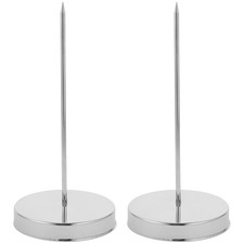 2Pcs Reusable Iron Receipt Spike Bill Holder for Home Office Use