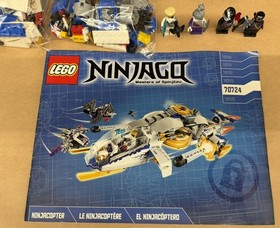 LEGO NINJAGO 70724 NinjaCopter 4 Minifigures 516 Pieces No Box Pre-Owned