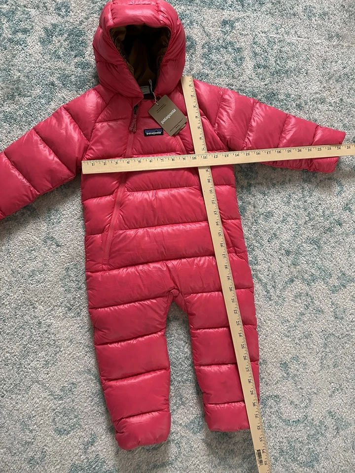 Suéter de plumón PATAGONIA infantil Hi-Loft Bunting - 18-24 meses - Rosa - Nuevo con etiquetas $169 Foto 4 de 4