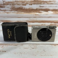 Canon ELPH APS Film Camera Silver with Case  Built-in Flash