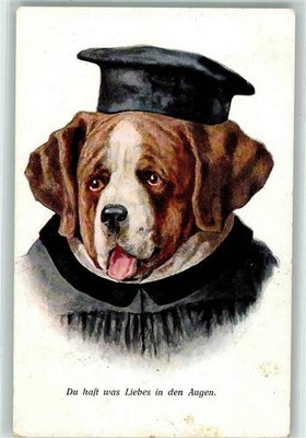 13262209 - Dog as Advocate F.E.D. Series 476 Postcard Animal, Humanized 1912