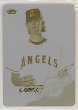 2006 Fleer Tradition Printing Plate Yellow 1/1 Jered Weaver #BC-21 uk2
