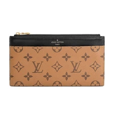 LOUIS VUITTON Slim purse M80390 purse Brown Women