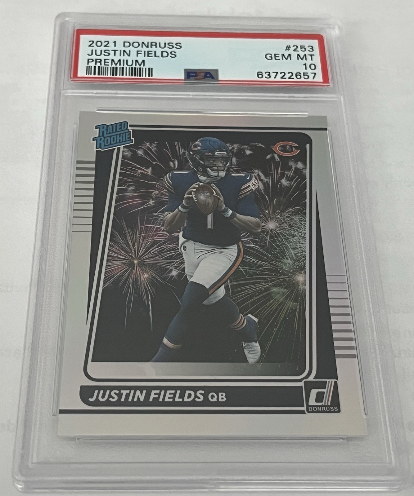 Justin Fields Panini Donruss #253 Premium