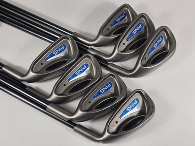 EXCELLENT Ping G2 Iron Set 4-PW Black Dot TFC 100 Stiff Graphite Mens RH
