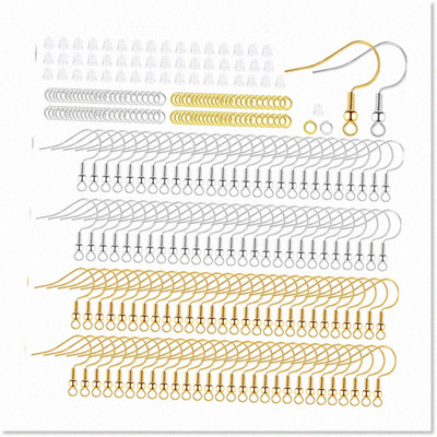 600-Piece Hypoallergenic Earring Hooks and Jump Rings Kit