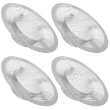 4 Pack Heavy Duty Stainless Steel Kitchen Sink Strainer, 4.41" Top / 2.44" Me...