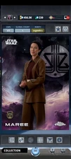 Topps Star Wars Card Trader Legendary Chrome Sapphire Black Maree