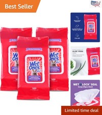 Gentle Freshening Cat Wipes with Aloe Vera, 100 ct - 3 Pack for Easy Grooming