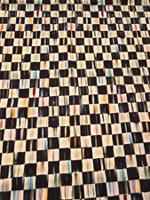 Mackenzie Childs Courtley Check Black Fabric yardage