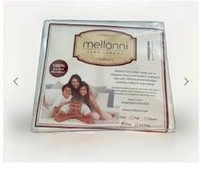 Mellanni KING 1800 Brushed Microfiber Luxury linen 100 Cotton Sheet Set White