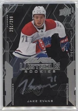 2020 SPx UD Black Lustrous Rookie Signatures /299 Tier 1 Jake Evans Auto RC 06xl