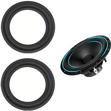 LinaLife 2pcs 6 inch 6" Speaker Foam Surround Repair Kit, 156mm Perforated Ru...