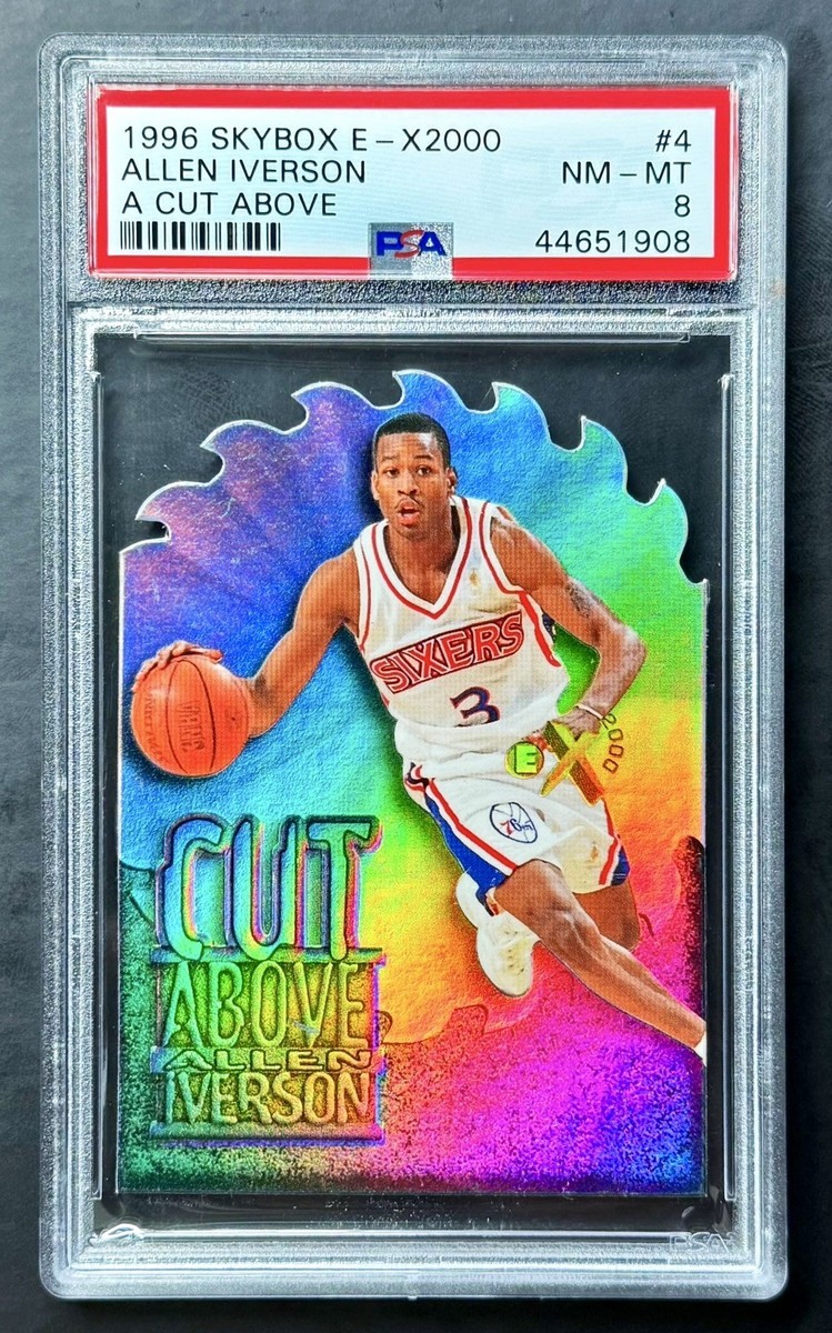 1996-97 SkyBox E-X2000 ALLEN IVERSON #4 A Cut Above Rookie Die-Cut