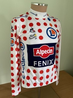 LE COQ SPORTIF TOUR DE FRANCE 2021 MATHIEU VAN DER POEL POLKA DOT PODIUM JERSEY