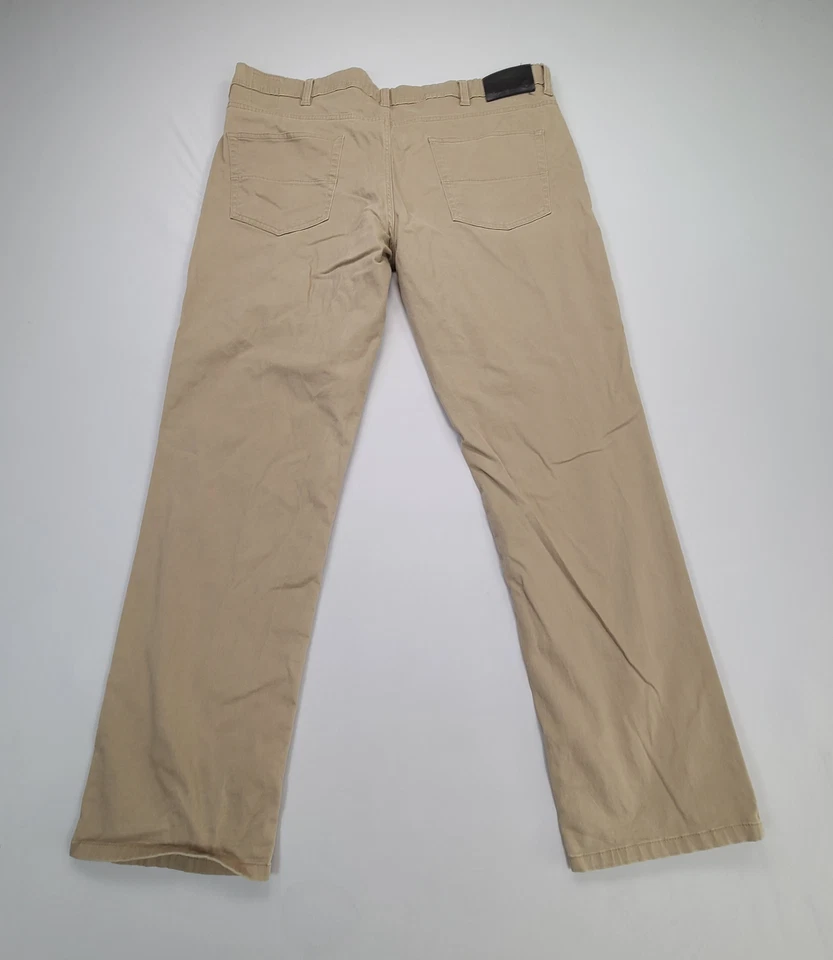 Pantalones de lavandería ingleses para hombre 40 beige chino elástico informal vestido cómodo 40x32 Foto 2 de 4