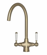 Caple 'Shaftsbury' S/CRU5/AB Dual Lever Tap - GRADED - Antique Brass -5186600095
