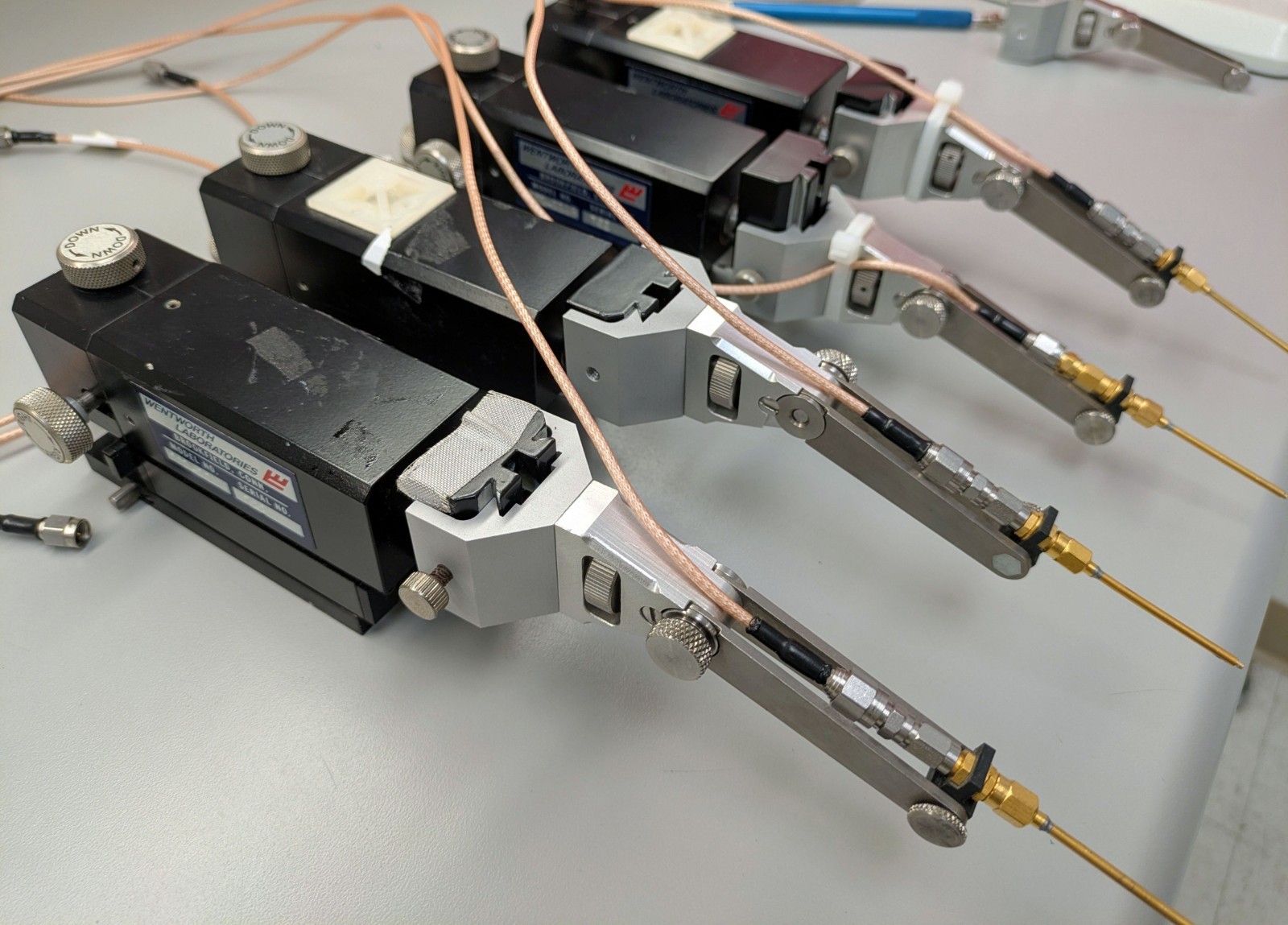 Four Wentworth Laboratories 001-1146 Precision Base Probe Manipulator