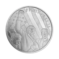 President Fight! "SURVIVES" Coin Limited Edition 1 oz .999 Fine Silver Round