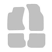 Fußmatten passend für Audi A4 Typ 8D, B5 (Baujahr 1994 - 2001), Hit schwarz