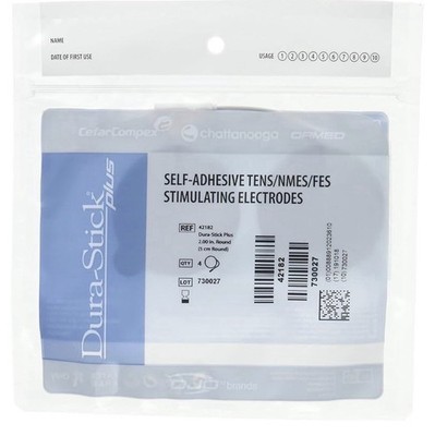 5X Chattanooga 42182 - Dura-Stick Plus | Blue Foam Backing 2 inch Round 4Ct