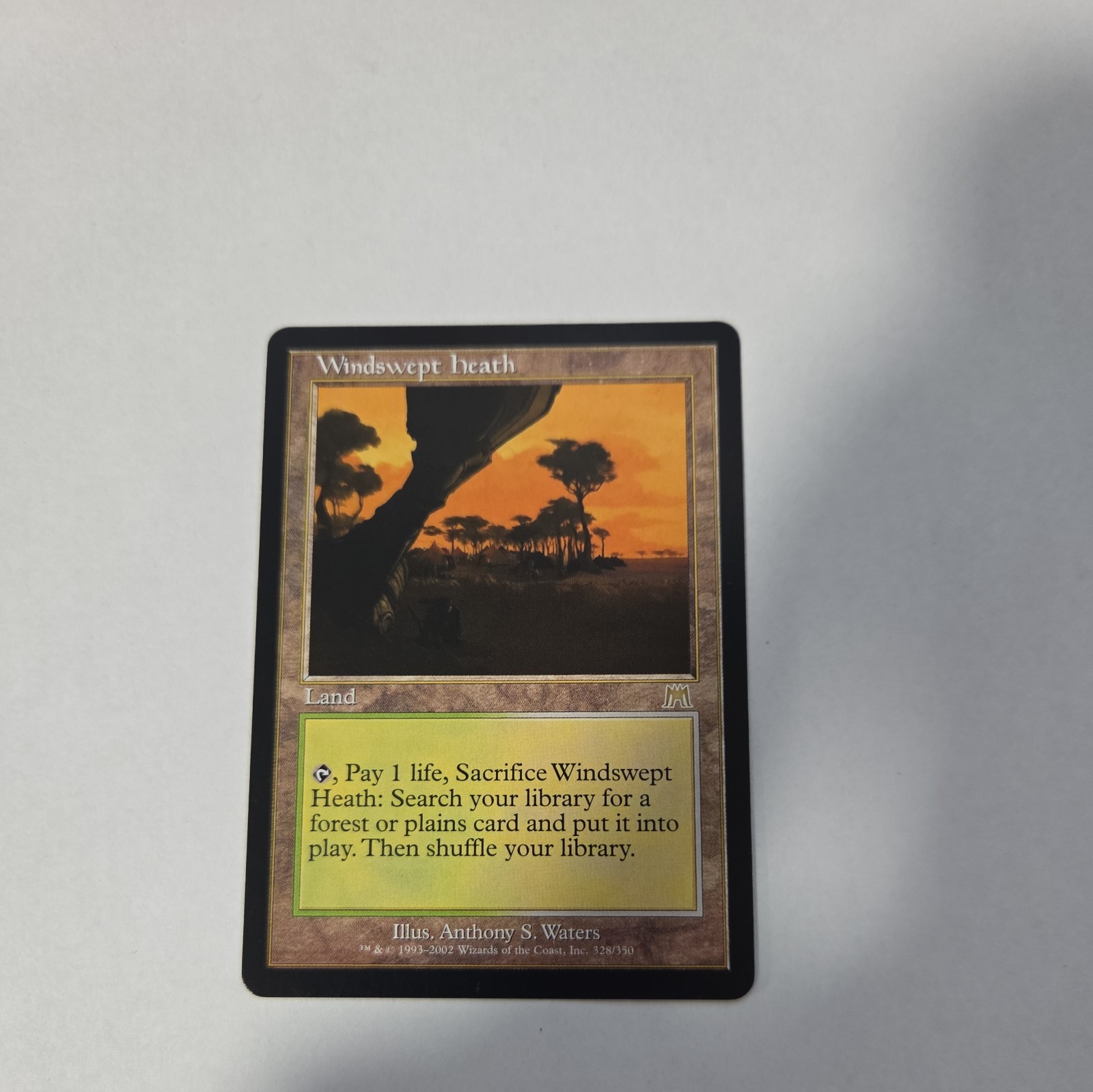 MTG Magic The Gathering Onslaught Windswept Heath LP - Excellent