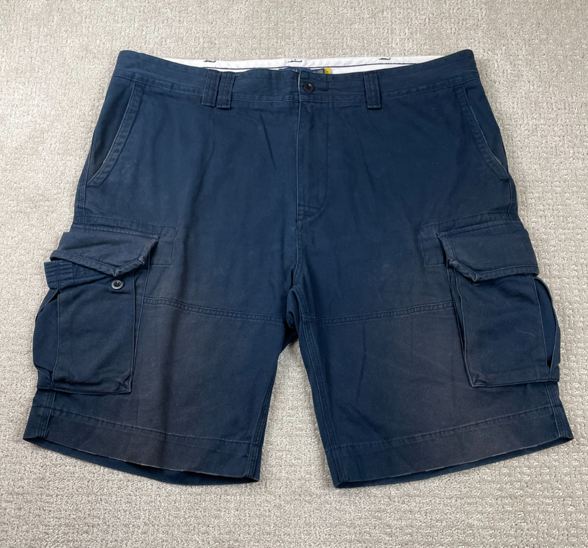 Polo Ralph Lauren Cargo Shorts Mens 42T Navy Blue Utility Fatigues Paratrooper