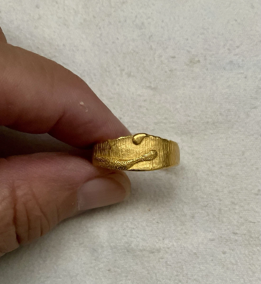 Without Stone Yellow Gold Ring Fine Rings for sale | eBay