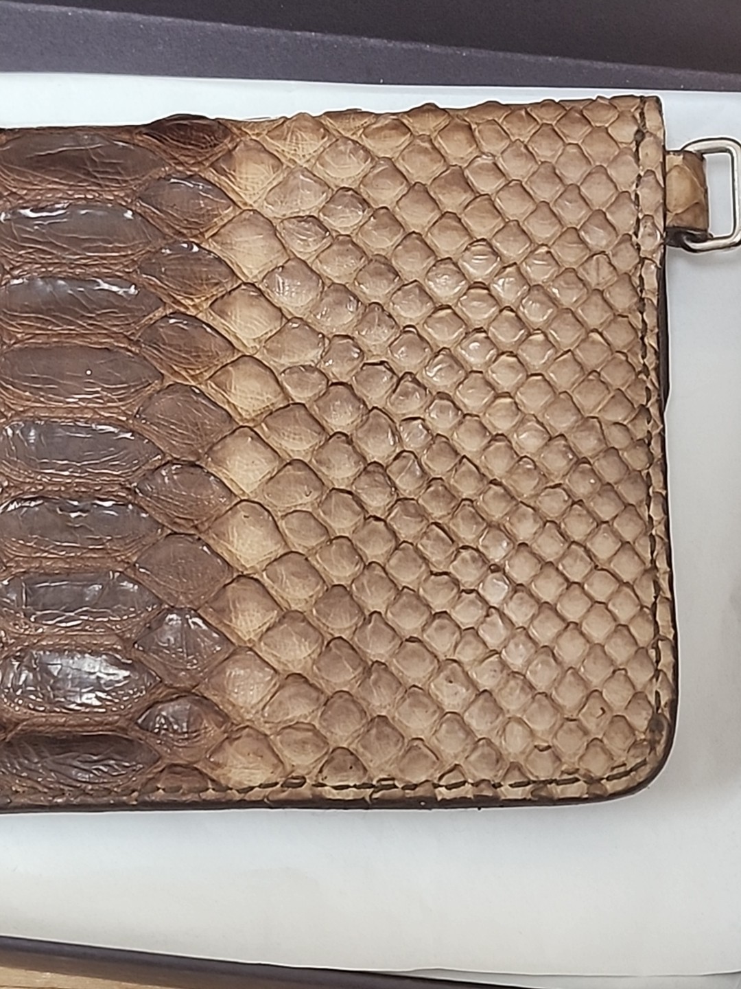 Prada Python Leather Wallet Coin Holder Rare - image 7