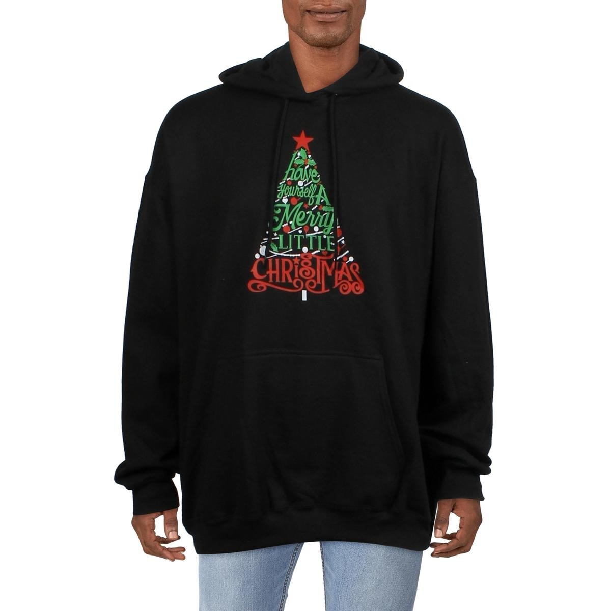 Мужская черная хлопковая толстовка с капюшоном Port - Company Plus 2XL BHFO 1356 7690₽