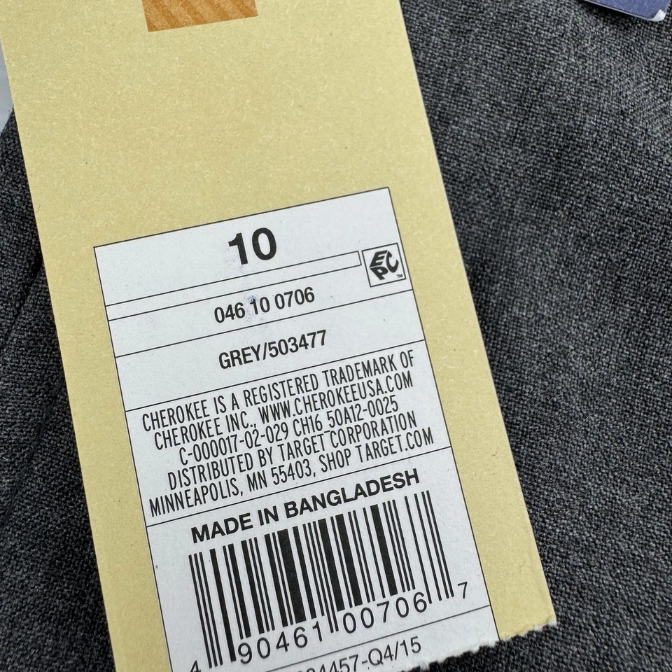 Чероки серый брюки брюки молодежи мальчика размер 10 регулируемая талия новый - Изображение 4 из 4