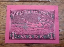 19 - Luftpost Raketenpost 1 Mark * Deutscher Raketenflug