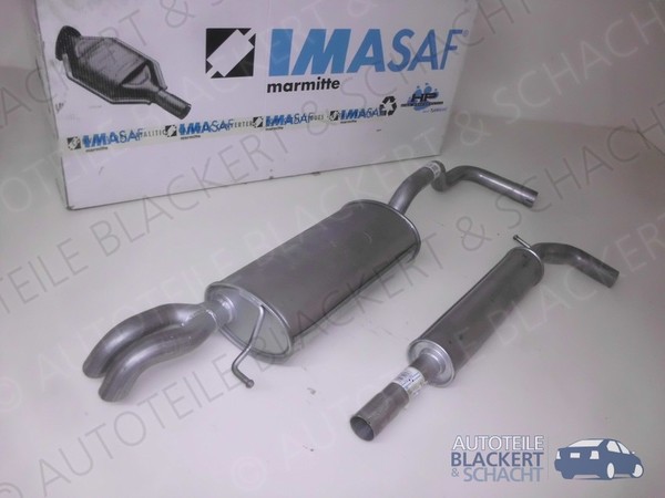 Imasaf Auspuffset für Seat Cordoba 1.9 TD 55KW 09/1996- | Mitteltopf + Endtopf-image
