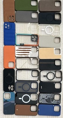Lot of 25 iPhone 15 pro and a few of 13pro cases 