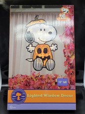 Peanuts Snoopy Pre-Lit Halloween Yard Art 15 Inch Non-working See Disc.