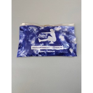 SuzieB Fitness Glute Band Women Light Medium Resistance Blue Tie Dye Yoga